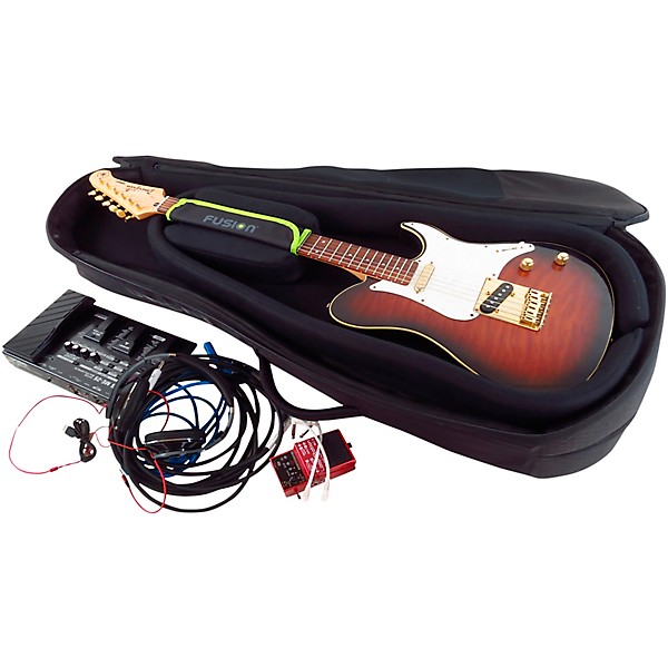 Fusion Urban UG-05-BK Double Electric Guitar Gig Bag