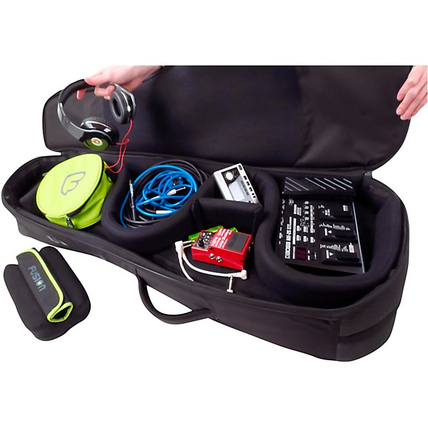 Fusion Urban UG-05-BK Double Electric Guitar Gig Bag