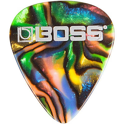 Boss Abalone Celluloid Guitar Pick 12-Pack Thin 12 Pack for sale