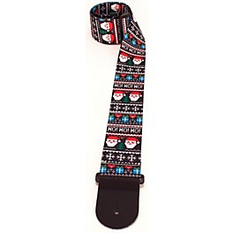 Perri's Santa Ugly Sweater Pattern Guitar Strap Santa 2.5 in. Perri's Santa Ugly Sweater Pattern Guitar Strap Santa 2.5 in.