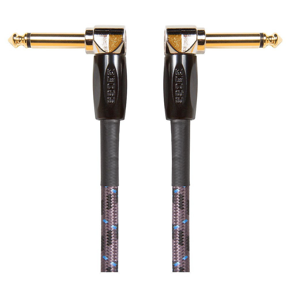 BOSS 1/4in Angle - Angle Instrument Cable 1 ft.