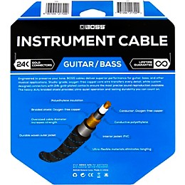 BOSS 1/4" Straight - Straight Instrument Cable 10 ft.