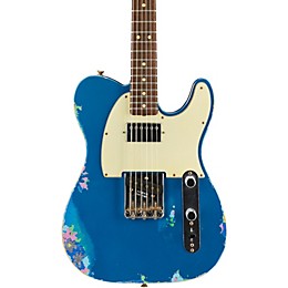 Fender Custom Shop Limited-Edition '60s H/S Relic Telecaster Electric Guitar Aged Lake Placid Blue over Blue Flower