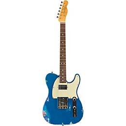 Fender Custom Shop Limited-Edition '60s H/S Relic Telecaster Electric Guitar Aged Lake Placid Blue over Blue Flower