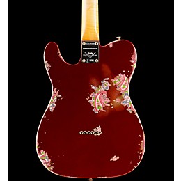 Fender Custom Shop Limited-Edition '60s H/S Relic Telecaster Electric Guitar Aged Candy Apple Red over Pink Paisley