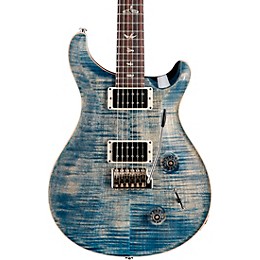 Open Box PRS Custom 22 Carved Figured Maple Top with Gen 3 Tremolo Bridge Solid Body Electric Guitar Level 2 Faded Whale Blue 194744254970