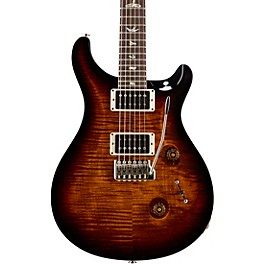 PRS Custom 24 Carved Figured Maple Top With Gen 3 Tremolo Solidbody Electric Guitar Black Gold Burst