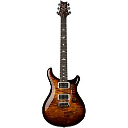 PRS Custom 24 Carved Figured Maple Top With Gen 3 Tremolo Solidbody Electric Guitar Black Gold Burst