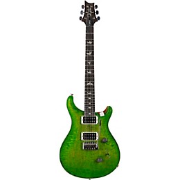 PRS Custom 24 Carved Figured Maple Top With Gen 3 Tremolo Solidbody Electric Guitar Eriza Verde