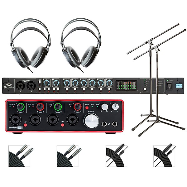Focusrite OctoPre and 18i8 Recording Bundle with AKG M80mkII Headphones