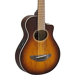 Open Box Yamaha APX Thinline 3/4 size Acoustic-Electic Guitar Level 2 Tobacco Sunburst 190839213952