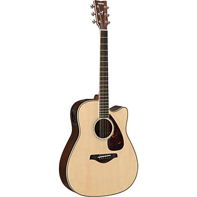 Yamaha Fgx830c Folk Acoustic-Electric Guitar Natural for sale