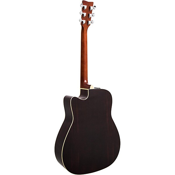 Open Box Yamaha FGX830C Folk Acoustic-Electric Guitar Level 2 Black 190839742391