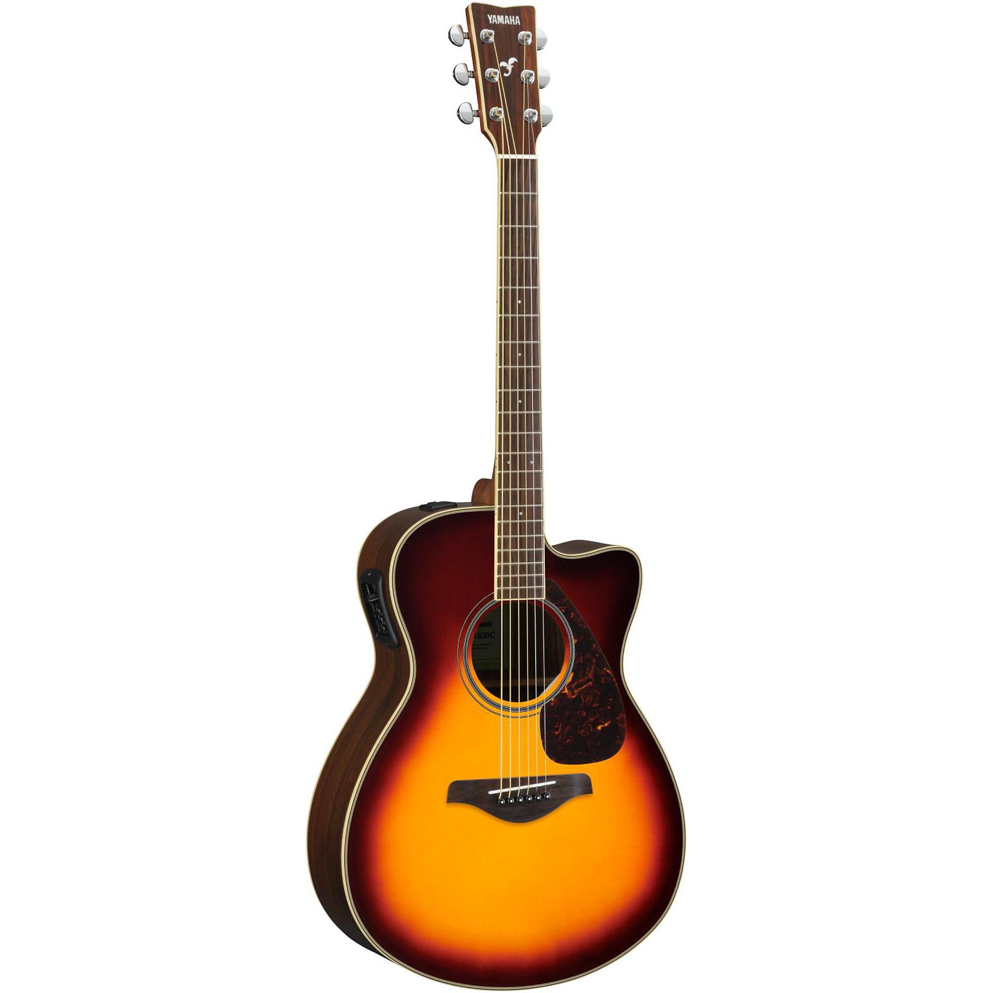 Yamaha FSX830C Acoustic-Electric Guitar Brown Sunburst | Guitar Center