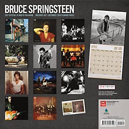 Browntrout Publishing Bruce Springsteen 2017 Live Nation Calendar