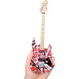 Unique Engineering EVH Frankenstein (Red and White) Miniature Replica Guitar - Van Halen Approved