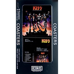 Iconic Concepts Kiss: Destroyer - 6-Piece Coaster Set Packaged in Tin Box