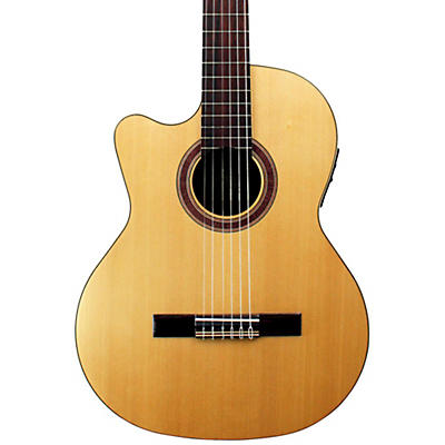 Kremona Rondo Thin Line Left-Handed Classical Acoustic-Electric Guitar Natural for sale
