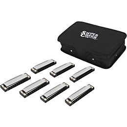 Silver Creek 7-Pack of Blues Style Harmonicas