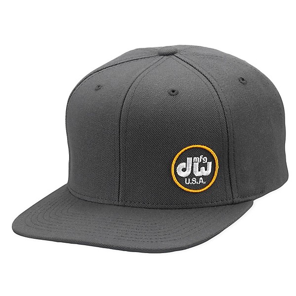 DW MFG Hat, Snapback,Gray w/ Yellow Logo | Guitar Center