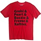 DW Grohl and Peart Artists T-Shirt Red Small thumbnail