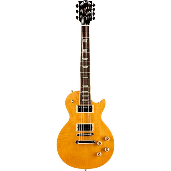 Gibson Les Paul Standard 7-String 2016 Limited Run Electric Guitar Translucent Amber