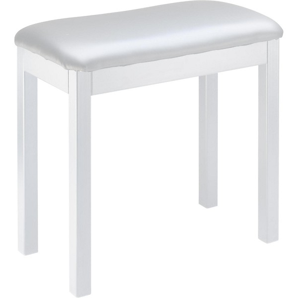 Open Box Stagg WHITE METAL FRAME PIANO BENCH Level 1