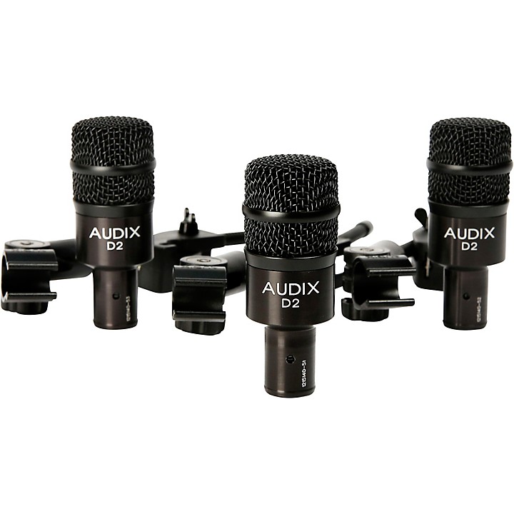 Open Box Audix D2 Drum Microphone and Clamps 3-Pack | Guitar Center