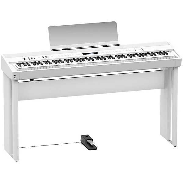 Open Box Roland KSC-90-WH Digital Piano Stand for FP-90-WH Level 1 White