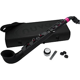 Nuvo jSax Plastic Saxophone Black Body with Pink Keys