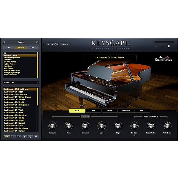 Open Box Spectrasonics KEYSCAPE Virtual Keyboard Collection Level 1