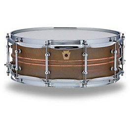 Ludwig Copper Phonic Smooth Snare Drum ... Ludwig Copper Phonic Smooth Snare Drum 14 x 5 in. Raw Smooth Finish with Tube Lugs