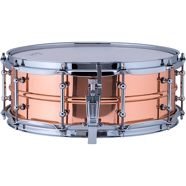 Ludwig Copper Phonic Smooth Snare Drum 14 x 5 in. Smooth Finish with Tube Lugs