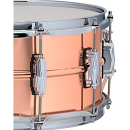 Ludwig Copper Phonic Smooth Snare Drum 14 x 6.5 in. Smooth Finish with Imperial Lugs