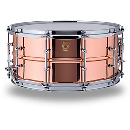 Ludwig Copper Phonic Smooth Snare Drum 14... Ludwig Copper Phonic Smooth Snare Drum 14 x 6.5 in. Smooth Finish with Tube Lugs