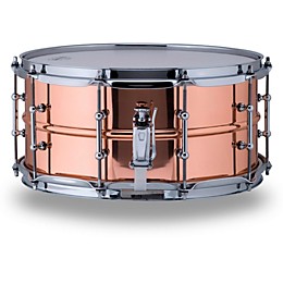 Ludwig Copper Phonic Smooth Snare Drum 14 x 6.5 in. Smooth Finish with Tube Lugs