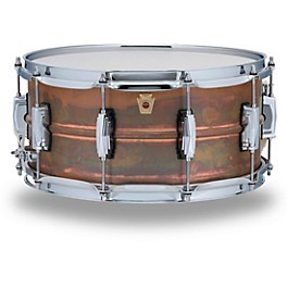 Ludwig Copper Phonic Smooth Snare... Ludwig Copper Phonic Smooth Snare Drum 14 x 6.5 in. Raw Smooth Finish with Imperial Lugs