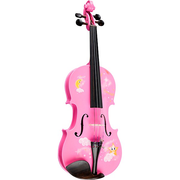 Rozanna's Violins Twinkle Star Pink Glitter Series Violin Outfit 3/4