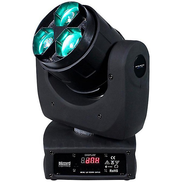 Blizzard Stiletto Z3 RGBW 3x15 Watt LED Moving Head Light