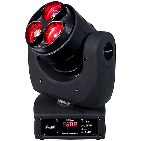 Blizzard Stiletto Z3 RGBW 3x15 Watt LED Moving Head Light