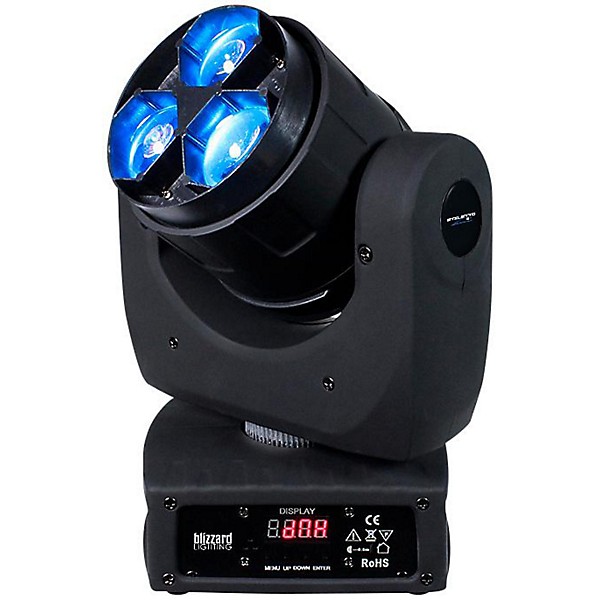 Blizzard Stiletto Z3 RGBW 3x15 Watt LED Moving Head Light