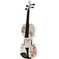 Open Box Rozanna's Violins Butterfly Dream White Glitter Series Violin Outfit Level 2 4/4 190839591937