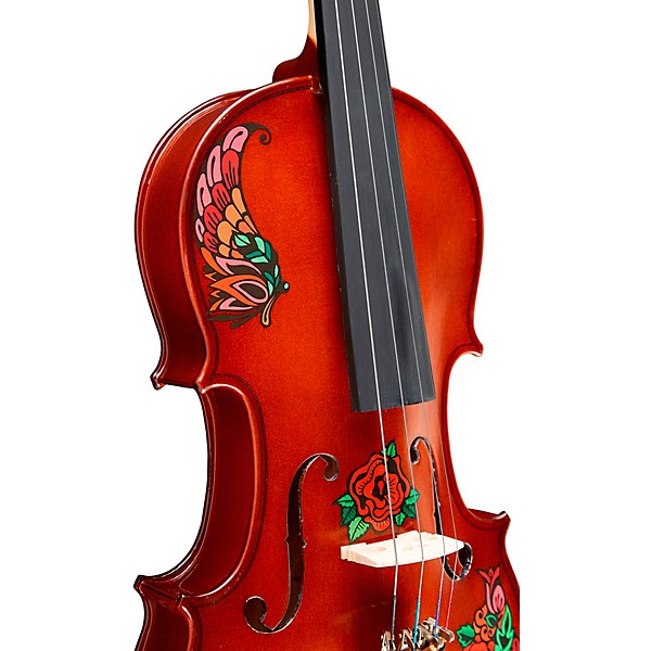 Rozanna's Violins Butterfly Rose Tattoo Series Violin Outfit 4/4