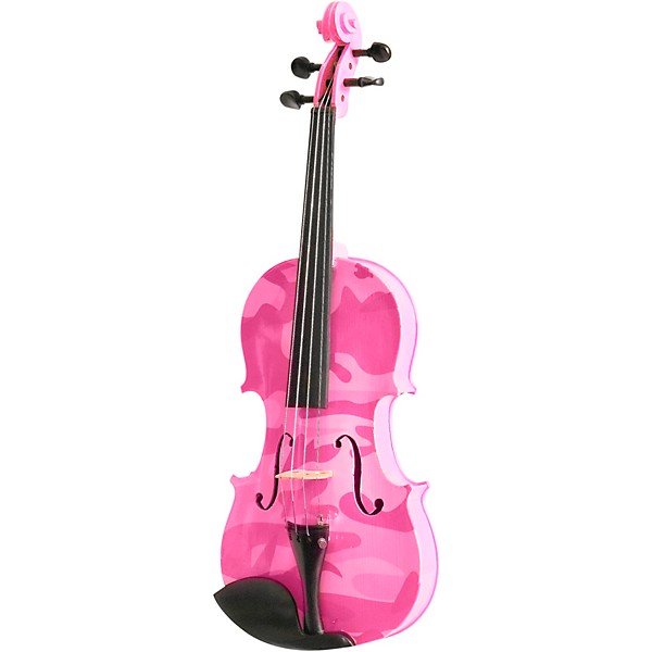Rozanna's Violins Pink Camouflage Series Violin Outfit 1/4