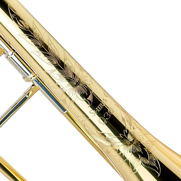 S.E. SHIRES TBQ30R Q-Series Professional F-Attachment Trombone Lacquer, Yellow Brass Bell Lacquer Yellow Brass Bell