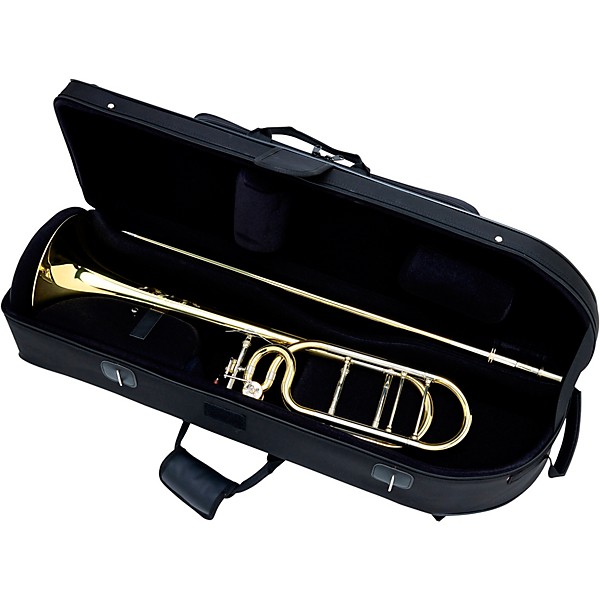 S.E. SHIRES TBQ30R Q-Series Professional F-Attachment Trombone Lacquer, Yellow Brass Bell Lacquer Yellow Brass Bell