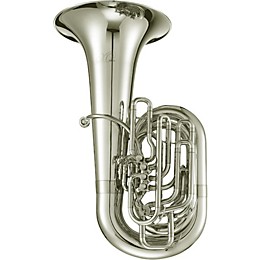 XO 1680L Professional Series 5-Valve 4/4 CC Tuba Silver plated Yellow Brass Bell