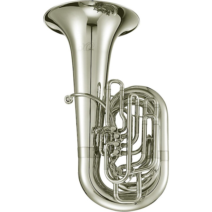 XO 1680L Professional Series 5-Valve 4/4 CC Tuba Silver plated