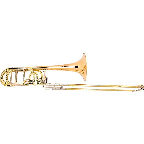S.E. SHIRES TBQ36R Q-Series Professional Bass Trombone Lacquer Gold Brass Bell
