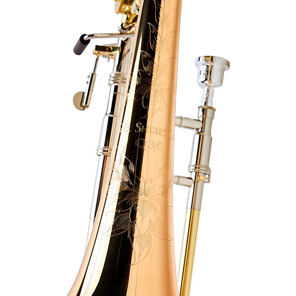 S.E. SHIRES TBQ36R Q-Series Professional Bass Trombone Lacquer Gold Brass Bell